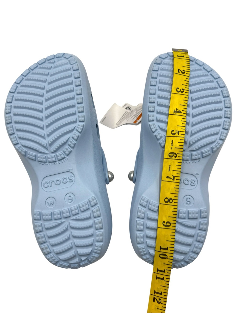 NWT Crocs Classic Platform Pearl Clogs Women’s Size 9 - Picture 14 of 16